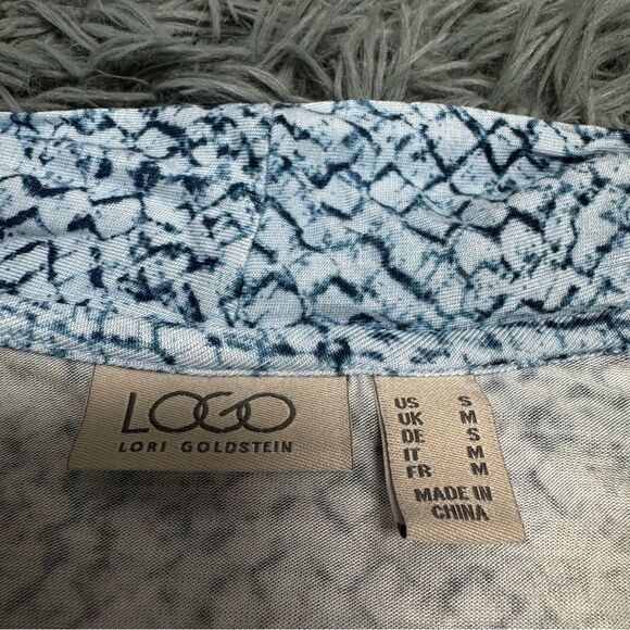 LOGO Lori Goldstein Open Front Cardigan Size Small - Picture 4 of 7